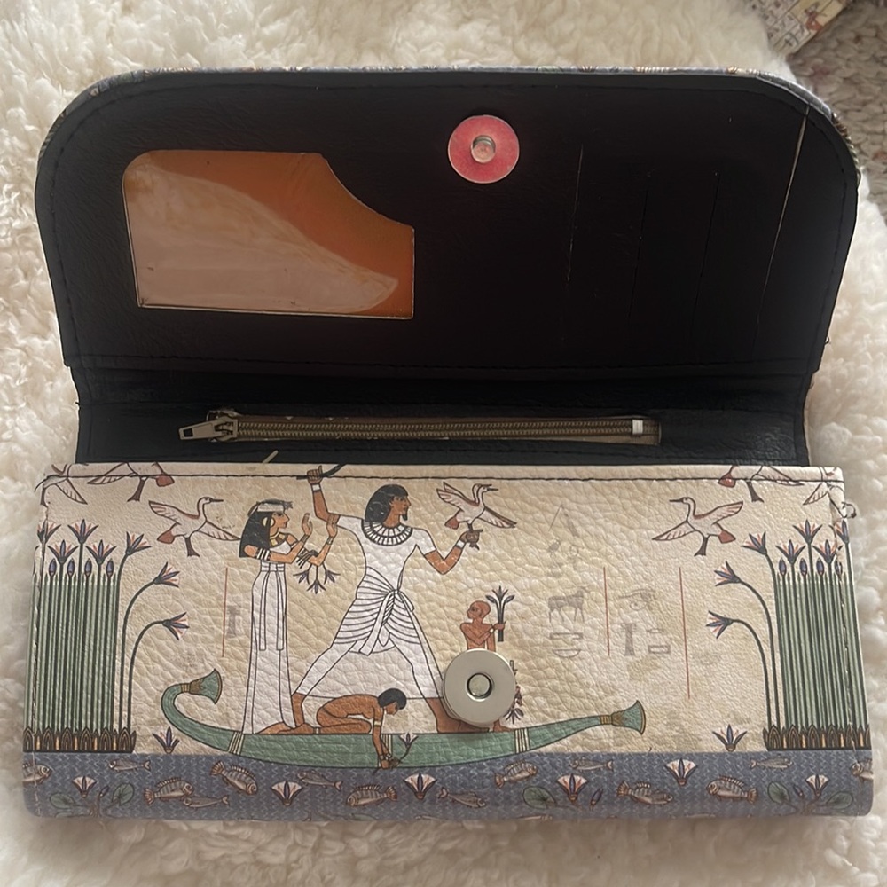 COPY - Egyptian leather wallet/purse - Picture 2 of 2